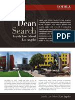 Dean Search: Loyola Law School, Los Angeles