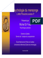 Cours 10a Psychologie Du Mensonge