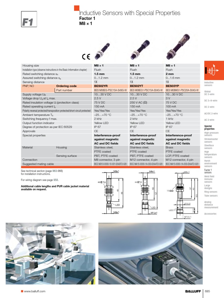 Inductive Sensors with Special Features | PDF | Science & Mathematics ...