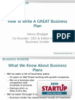 How To Write A GREAT Business Plan
