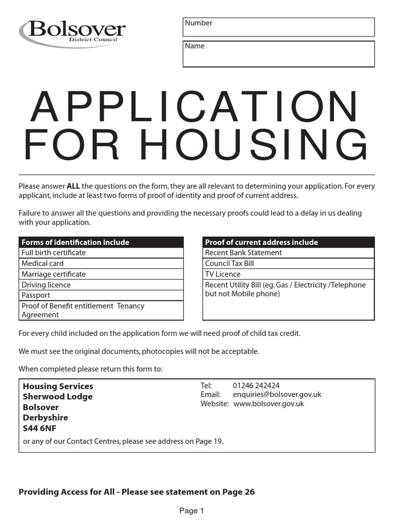 Council Housing Application Guide | PDF | Race And Ethnicity In The ...