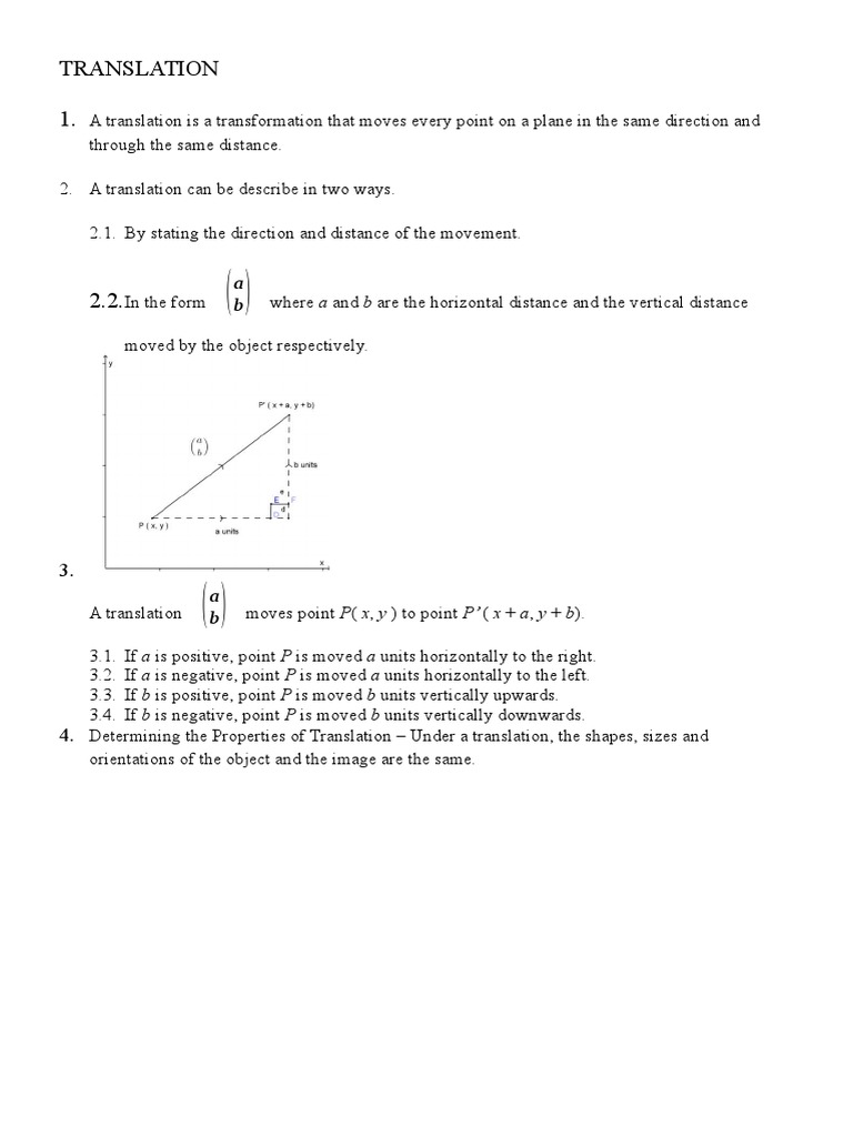 Understanding Translation in Geometry | PDF