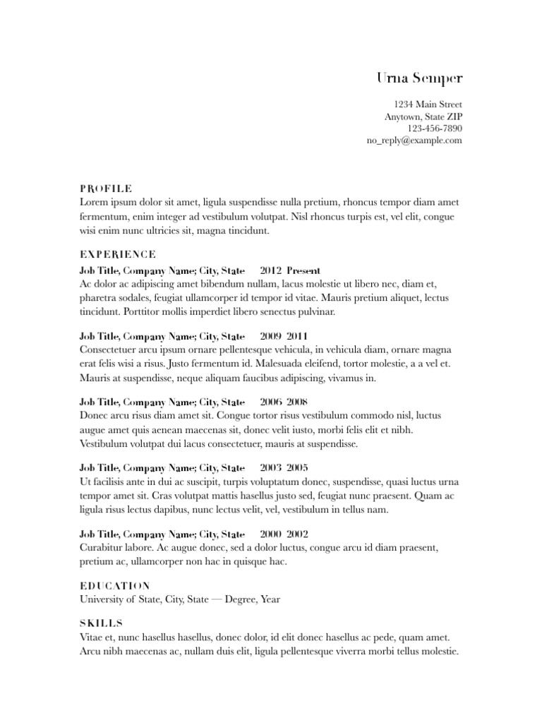 Professional Profile and Experience Summary | PDF | Business | Games ...
