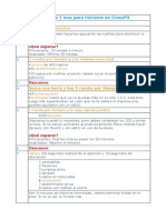 Rutina de 1 Mes para Iniciarse en CrossFit PDF