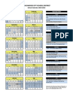 2015-2016 Beachwood Schools Calendar