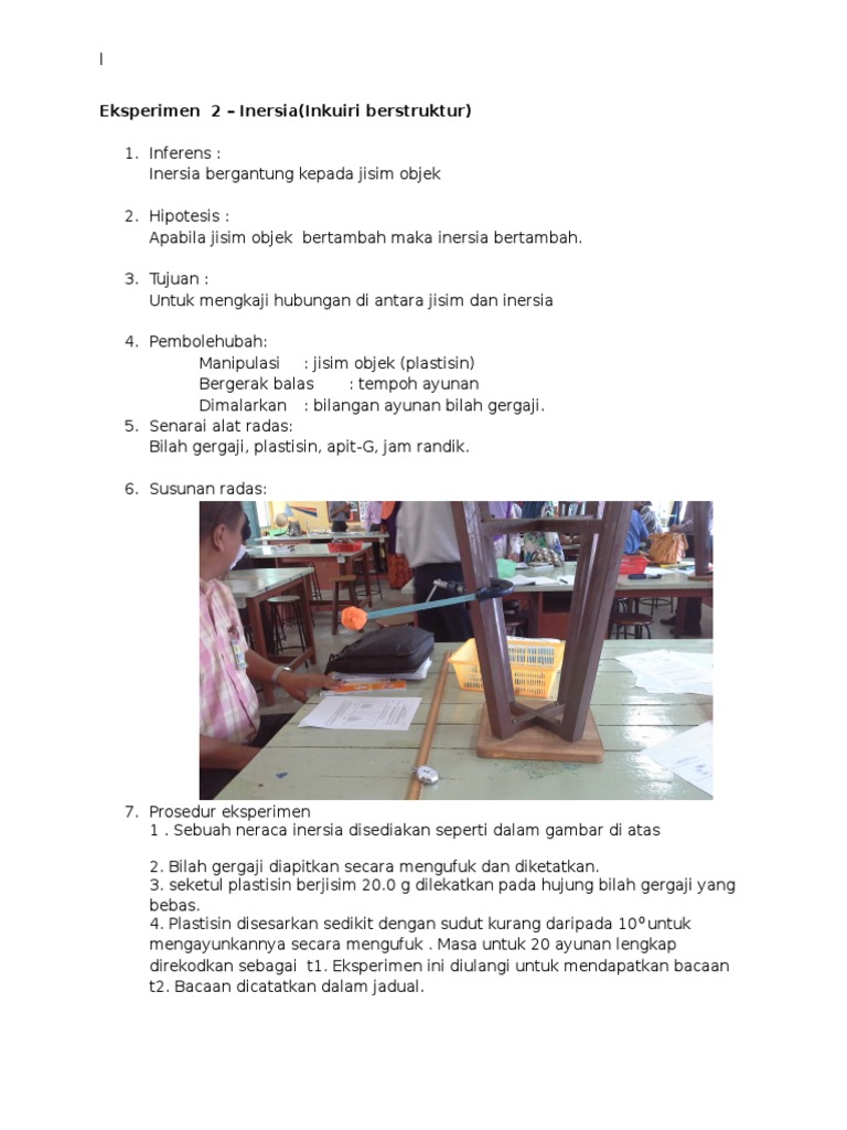 Eksperimen 2 Inersia Pdf