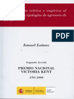 Aproximacion Teorica y Empirica Al Estudio de Tipologias de Agresores de Pareja