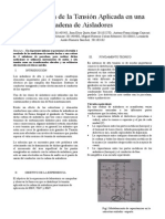 Distribución de la Tensión Aplicada en una Cadena de Aisladores 