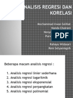 Analisis Regresi Dan Korelasi