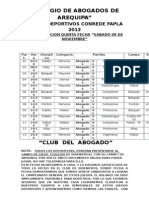 Programacion Para Abogados Juegos Conrede Fapla Sabado 09 Noviembre