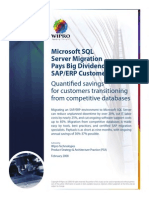 Microsoft SQL Server Migration Pays Big Dividends For SAP/ERP Customers