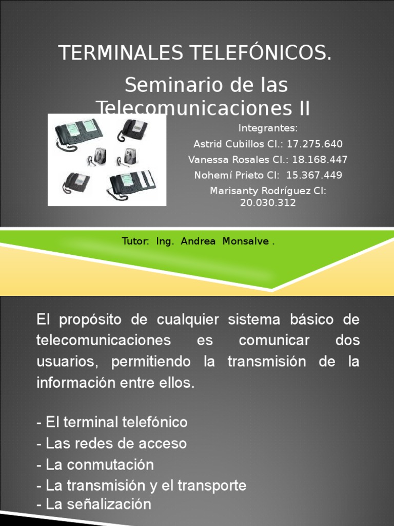 Terminales Telefónicos | PDF | Voz sobre IP | Protocolos de internet