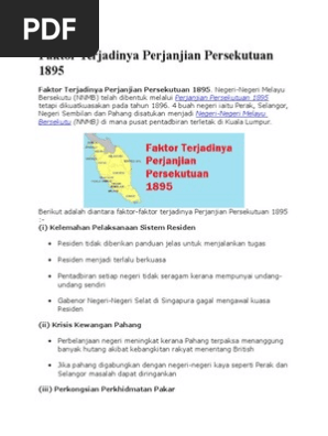 Faktor Terjadinya Perjanjian Persekutuan 1895 Pdf