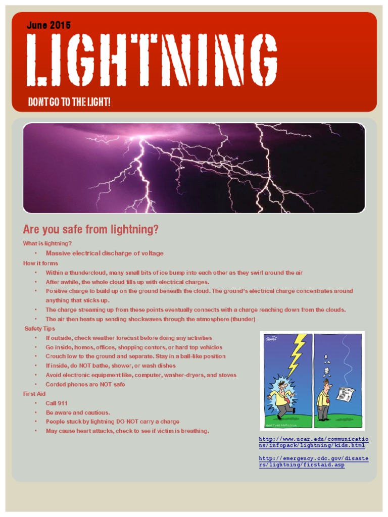 Lightning Safety Tips and Facts | PDF | Home & Garden
