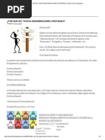 Porque Hay Denominaciones evangelicas