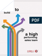 How to Build a High Performance Sales Team