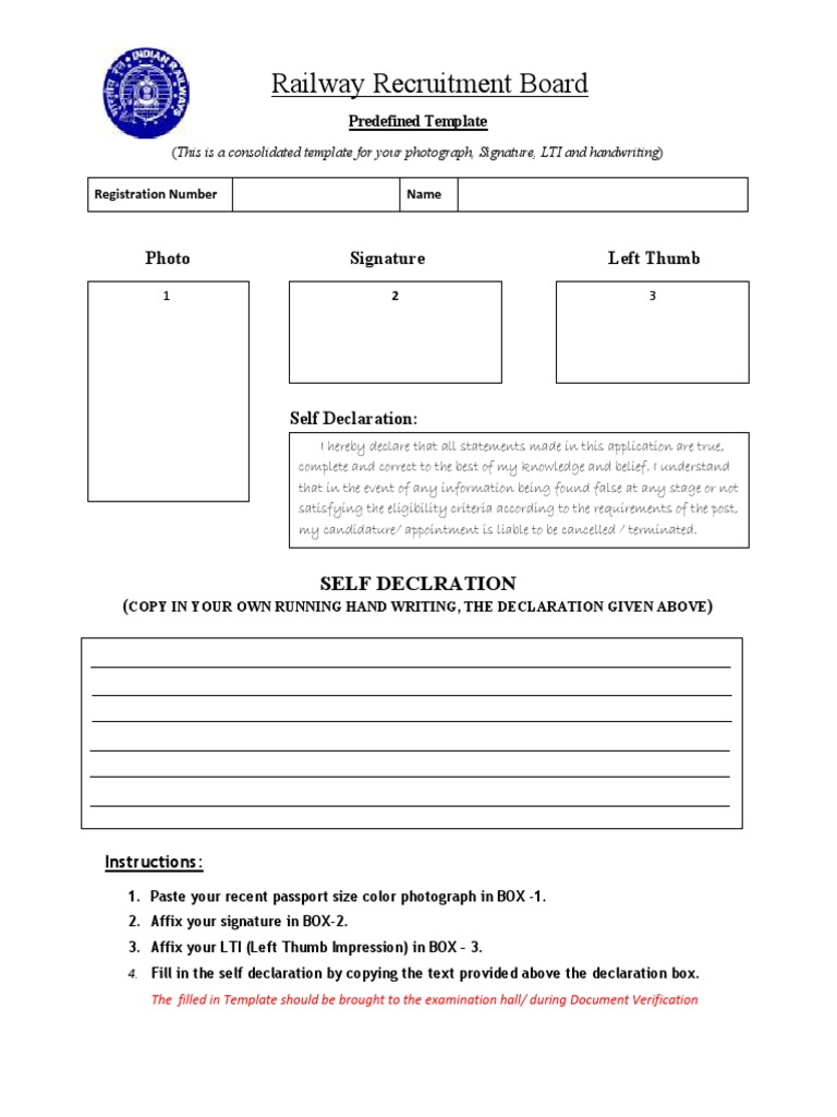 RRB Template PDF | PDF | Government And Personhood | Government