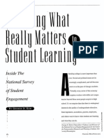 2001 Assessing What Really Matters to Student Learning (Kuh, 2001)