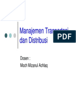 Manajemen Transportasi Distribusi