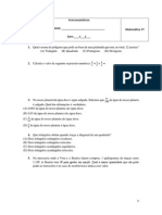 Ficha Diagnóstica Matemática 7