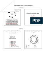 Ejercicio de Razonamiento Abstracto, Logico y Matematico