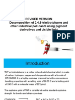 Revised Version Decomposition of 2,4,6-Trinitrotoluene and Other Industrial Pollutants Using Pigment Derivatives and Visible Light