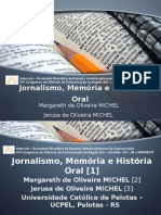 Jornalismo História Oral e Memória