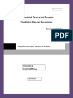 Importacia de La Politica Economica