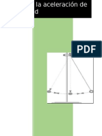 Calculo de La Aceleracion de La Gravedad