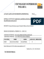 Formato de Calificación de Residencia