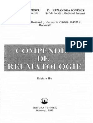 reumatologie carte pdf cum să identifice artroza articulară