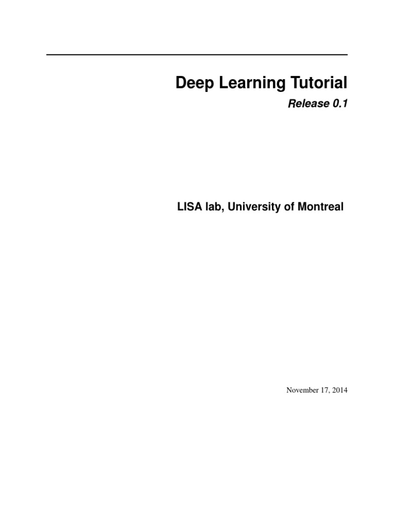 Deep Learning | PDF