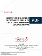 Sistemas de Ayuda A Las Decisiones en La Gesti N Del Conocimiento y Las Cooperativas 1 To 23