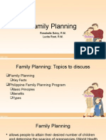 Family Planning: Rosebella Butoy, R.M. Lucita Root, R.M