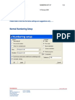 Numbering Setup Document for Tekla Middle East