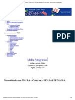 Manualidades Con MALLA - Como Hacer BOLSAS DE MALLA - Como Hacer - Instrucciones y Planos Gratis PDF