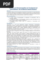 Efficacy of Homoeopathy in Treatment of Sarcoidosis