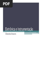4 - Eletrônica e Instrumentação - Elementos Sensores