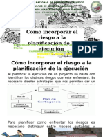 Cómo Incorporar El Riesgo A La Planificación de La Ejecución