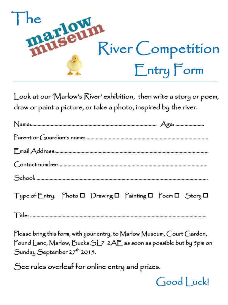 Entry Form 2015 | PDF