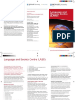 Language and Society Centre - Brochure 2010