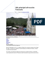 Virgen Del Valle Principal Advocación Religiosa en Venezuela