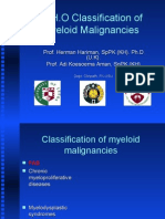 W.H.O Classification of Myeloid Malignancies