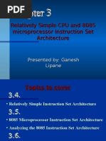 Relatively Simple CPU and 8085 Microprocessor Instruction