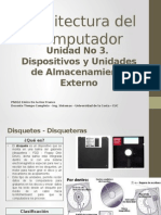 3 - 1 Dispositivos o Unidades de Almacenamiento Externo