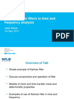 Use of Kalman Filters in Time and Frequency Analysis