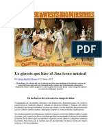 MONTIEL ÁLVAREZ, TERESA - La Génesis Que Hizo Al Jazz Icono Musical. Publicado El 17 de Marzo de 2015 en Mito. Revista Cultural Nº.19 Marzo 2015
