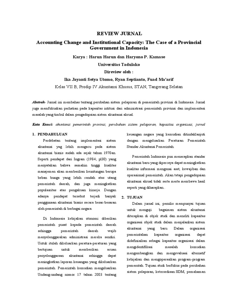 Review Jurnal Kelompok 8 Vii B Pdf