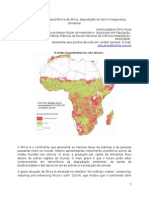 O Crescimento Demoeconômico Da África, Degradação Do Solo e Insegurança Alimentar