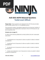 AICPA Released Questions AUD 2015 Difficult